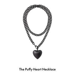 Roxanne Assoulin The Puffy Heart Necklace in Black